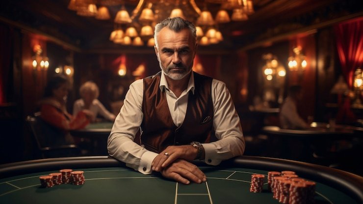 Dealer profesional sbobet login menampilkan kartu Dragon Tiger di studio HD